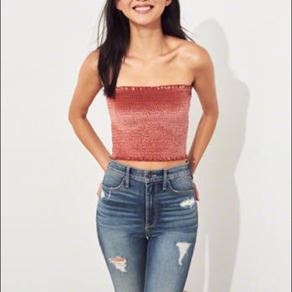 Velvet Tube Top Hollister